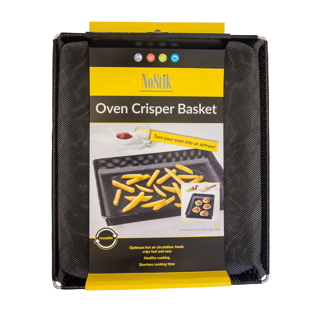 NoStik IR6313 Small Oven & BBQ Grill Basket - Non-Stick Mat For Grilling Small Foods