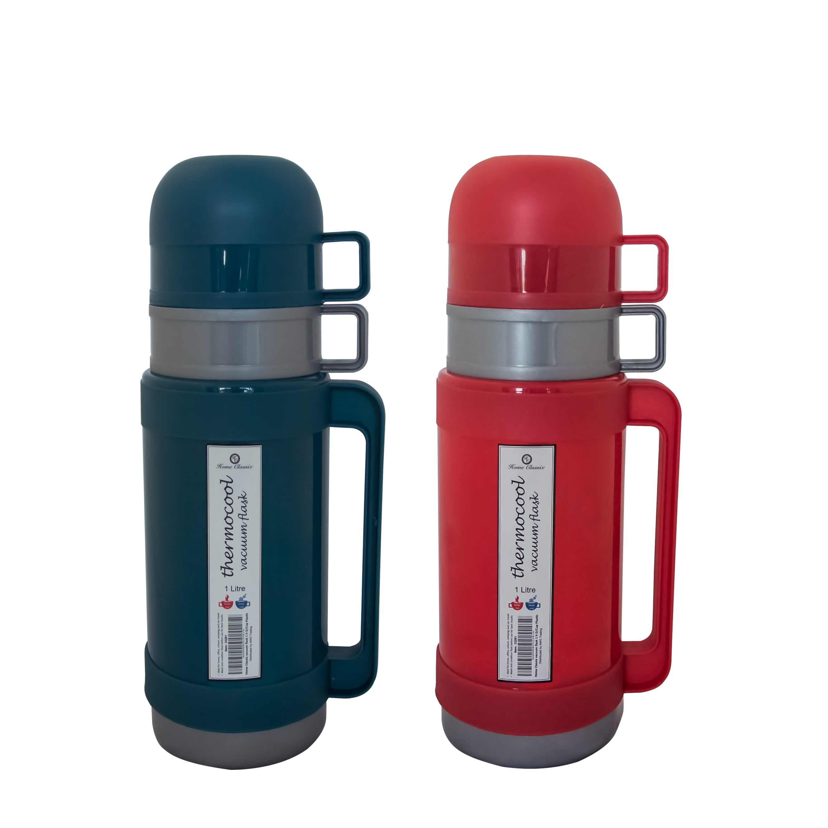 Home Classix Vacuum Flask 1Lt D/Cup Plastic AWG Trading (Pty) Ltd